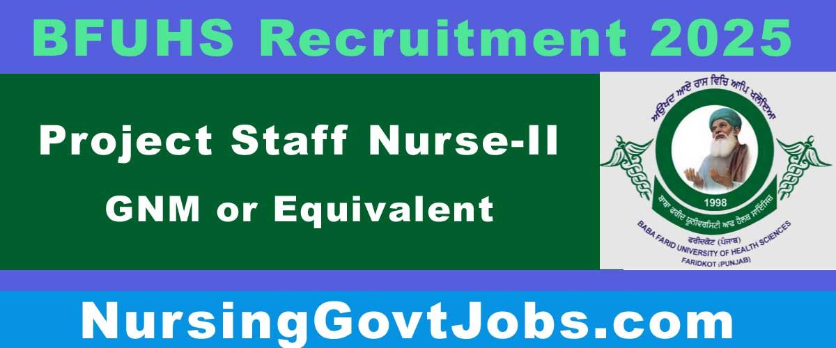 BFUHS Project Nurse Recruitment 2025