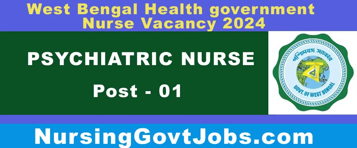 West Bengal Health Nurse Vacancy 2024
